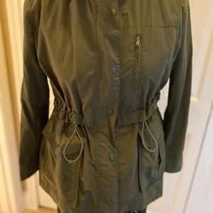 Jcrew Perfect Rain Jacket XL Dark Moss Olive